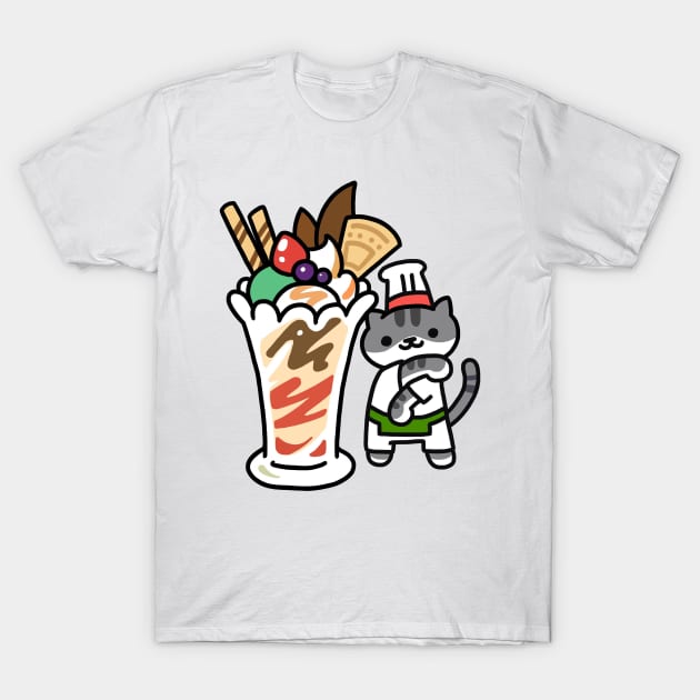 Guy Furry (Neko Atsume) T-Shirt by kitk-t